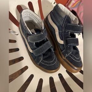 Vans Kids Navy Canvas Sneakers with Gum Outsoles